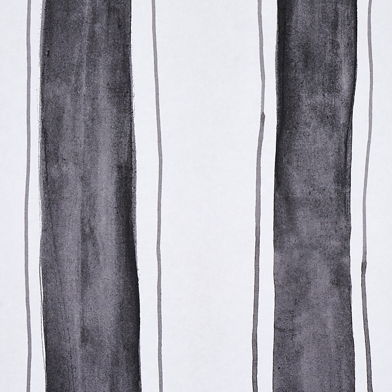 Black & White tracing stripes wallpaper; bold, graphic pattern.