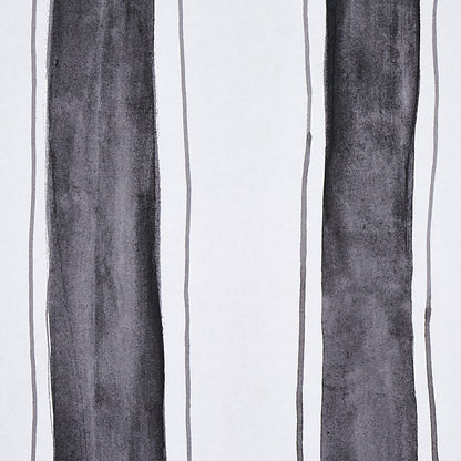 Black & White tracing stripes wallpaper; bold, graphic pattern.