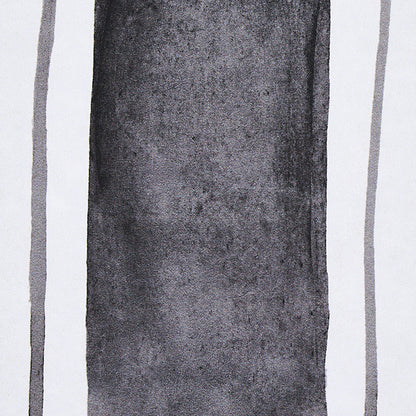 Abstract black and white tracing stripes wall art print with a textured surface.