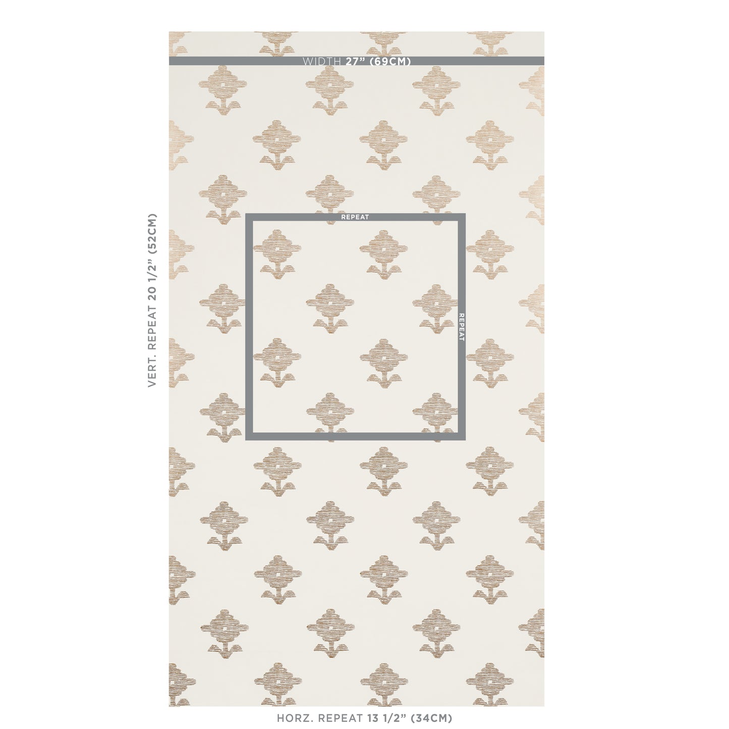 SCHUMACHER WALLCOVERING  East Meets West RUBIA   IVORY   - 5012221