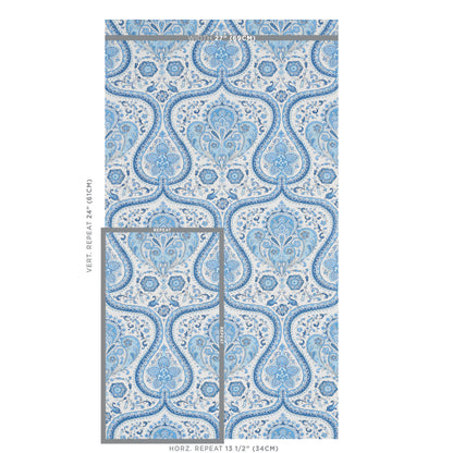 SCHUMACHER  EAST MEETS WEST PAISLEY COURT   BLUE   - 5012270