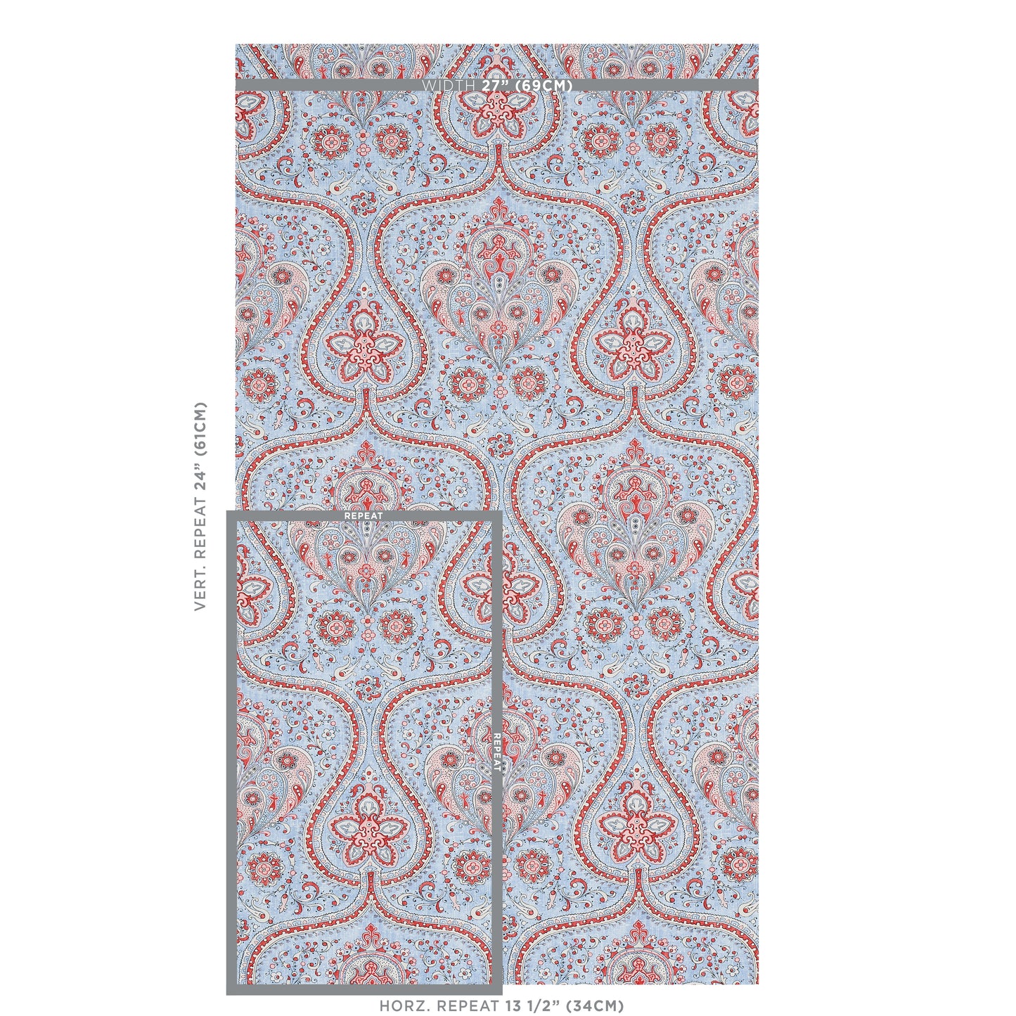 SCHUMACHER  EAST MEETS WEST PAISLEY COURT   CHAMBRAY   - 5012271