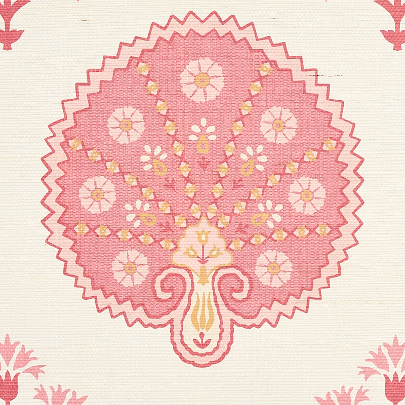 SCHUMACHER  EAST MEETS WEST CHAMBA CROWN SISAL   PINK   - 5012281