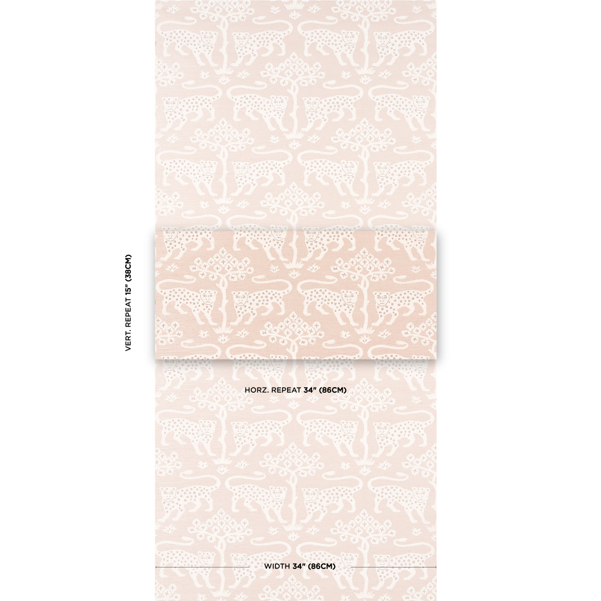 SCHUMACHER  TEXTURED WALLCOVERINGS & PRINTED GRASSCLOTHS WOODLAND LEOPARD SISAL   PETAL   - 5012302