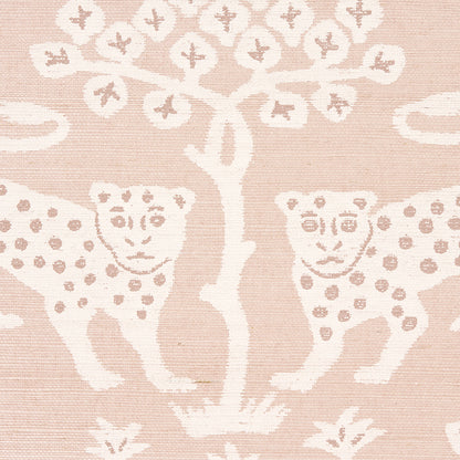 SCHUMACHER  TEXTURED WALLCOVERINGS & PRINTED GRASSCLOTHS WOODLAND LEOPARD SISAL   PETAL   - 5012302