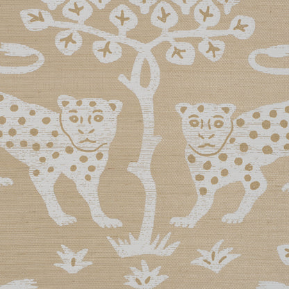 SCHUMACHER  PERENNIAL FAVORITES WOODLAND LEOPARD SISAL   Beige   - 5012305