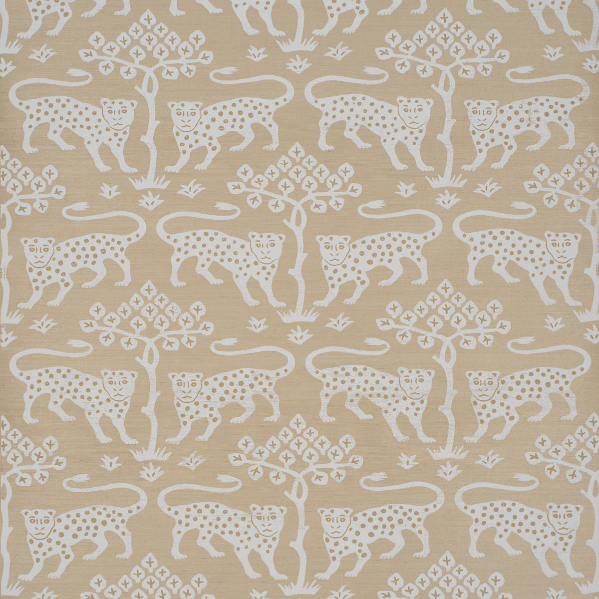 SCHUMACHER  PERENNIAL FAVORITES WOODLAND LEOPARD SISAL   Beige   - 5012305