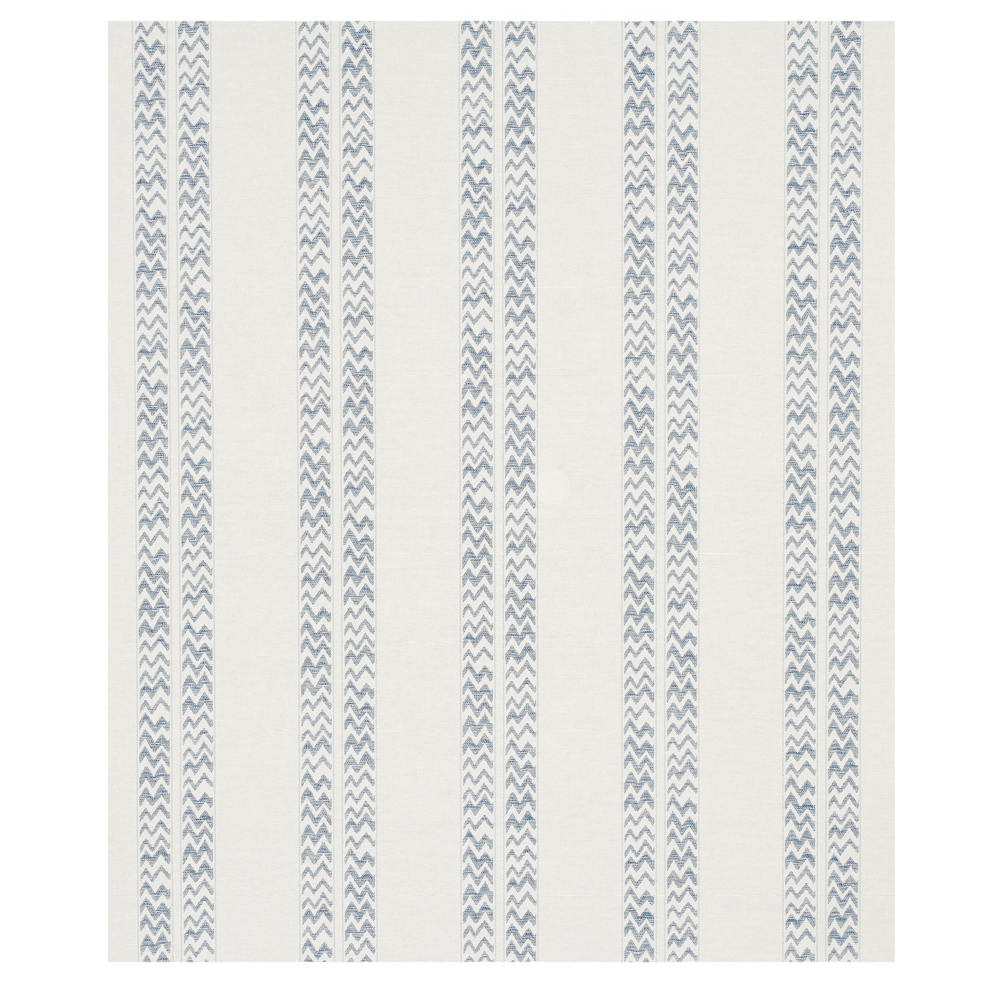 Rectangular slate-colored rug with a stripe pattern; woven coastal-style decor.