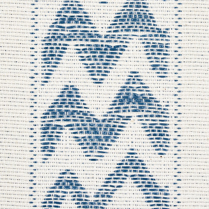 Slate stripe pattern on natural woven fabric; geometric boho textile.