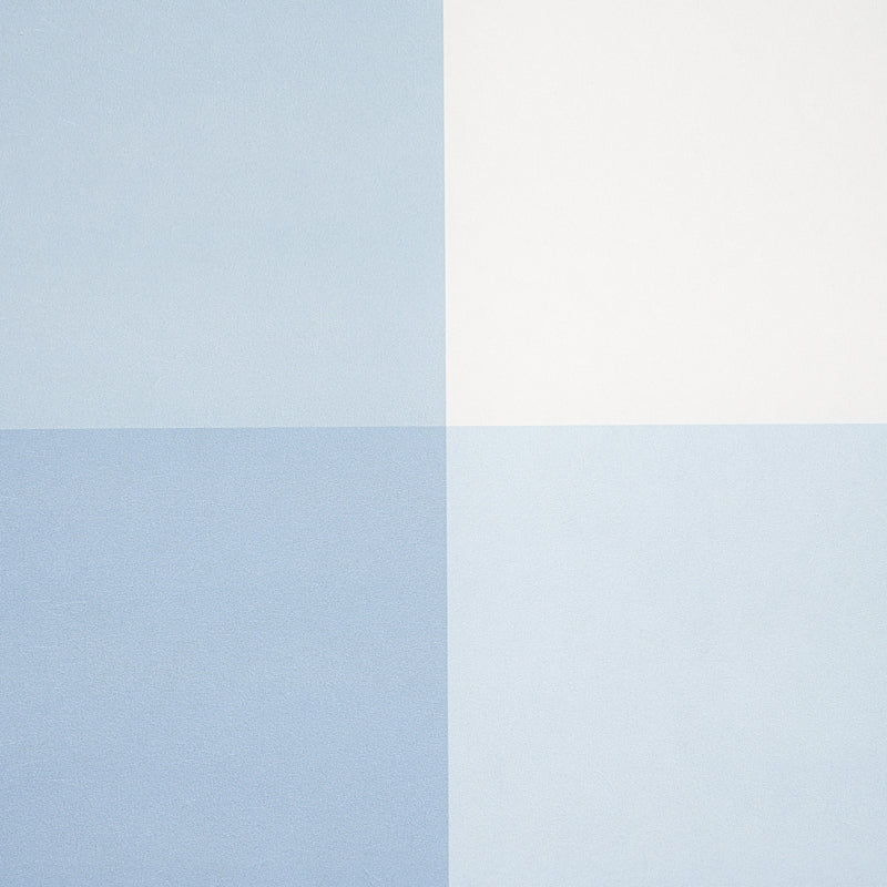 Four equal color blocks: top-left pale blue, top-right cream, bottom-left medium blue, bottom-right pale blue-gray