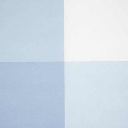 Four equal color blocks: top-left pale blue, top-right cream, bottom-left medium blue, bottom-right pale blue-gray