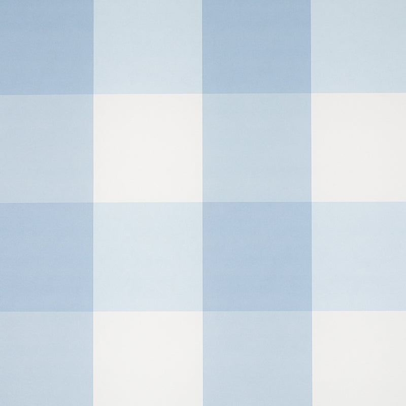 Pastel blue and white checkerboard square tiles in a uniform grid.