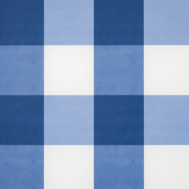 Blue and white checkerboard tile pattern with square ceramic tiles in varying blue hues.