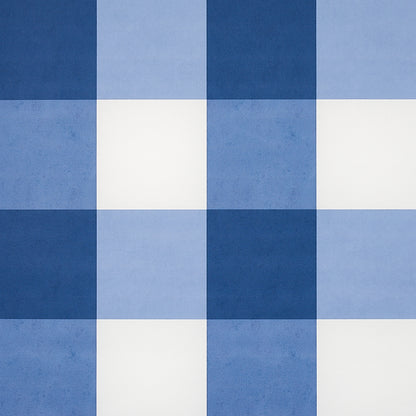 Blue and white checkerboard tile pattern with square ceramic tiles in varying blue hues.