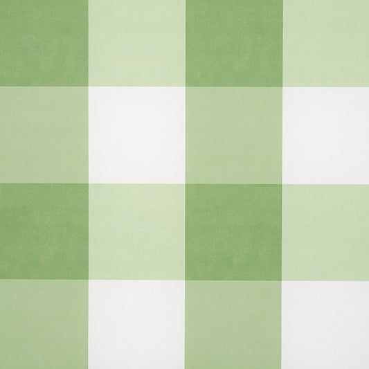 SCHUMACHER  PLAID WALLCOVERINGS WILLA CHECK LARGE   LEAF   - 5012352