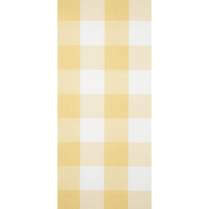 SCHUMACHER WALLCOVERING  PLAID WALLCOVERINGS WILLA CHECK LARGE   YELLOW   - 5012353