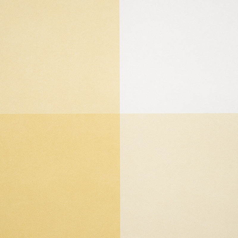 SCHUMACHER WALLCOVERING  PLAID WALLCOVERINGS WILLA CHECK LARGE   YELLOW   - 5012353