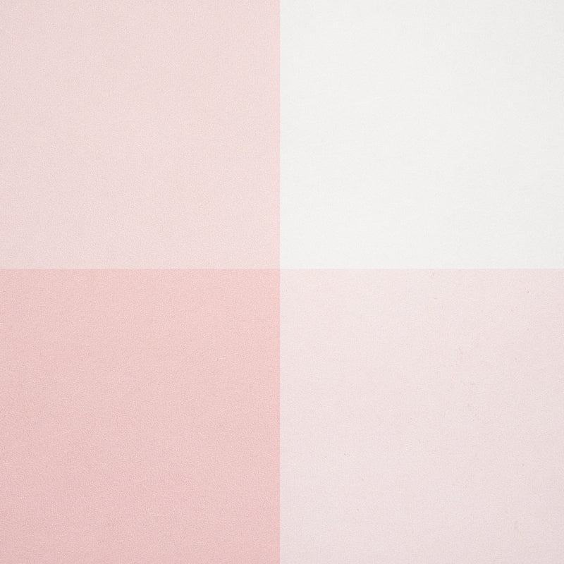 SCHUMACHER  PLAID WALLCOVERINGS WILLA CHECK LARGE   PINK   - 5012354