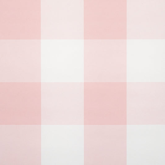 SCHUMACHER  PLAID WALLCOVERINGS WILLA CHECK LARGE   PINK   - 5012354