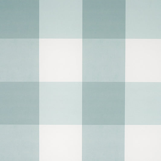 SCHUMACHER  PLAID WALLCOVERINGS WILLA CHECK LARGE   SEAGLASS   - 5012356