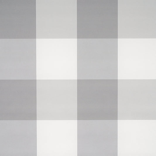 SCHUMACHER  PLAID WALLCOVERINGS WILLA CHECK LARGE   GREY   - 5012357