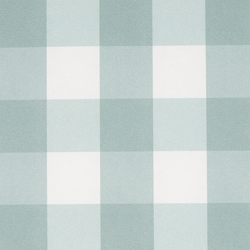 SCHUMACHER  PLAID WALLCOVERINGS WILLA CHECK SMALL   SEAGLASS   - 5012366