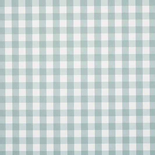 SCHUMACHER  PLAID WALLCOVERINGS WILLA CHECK SMALL   SEAGLASS   - 5012366