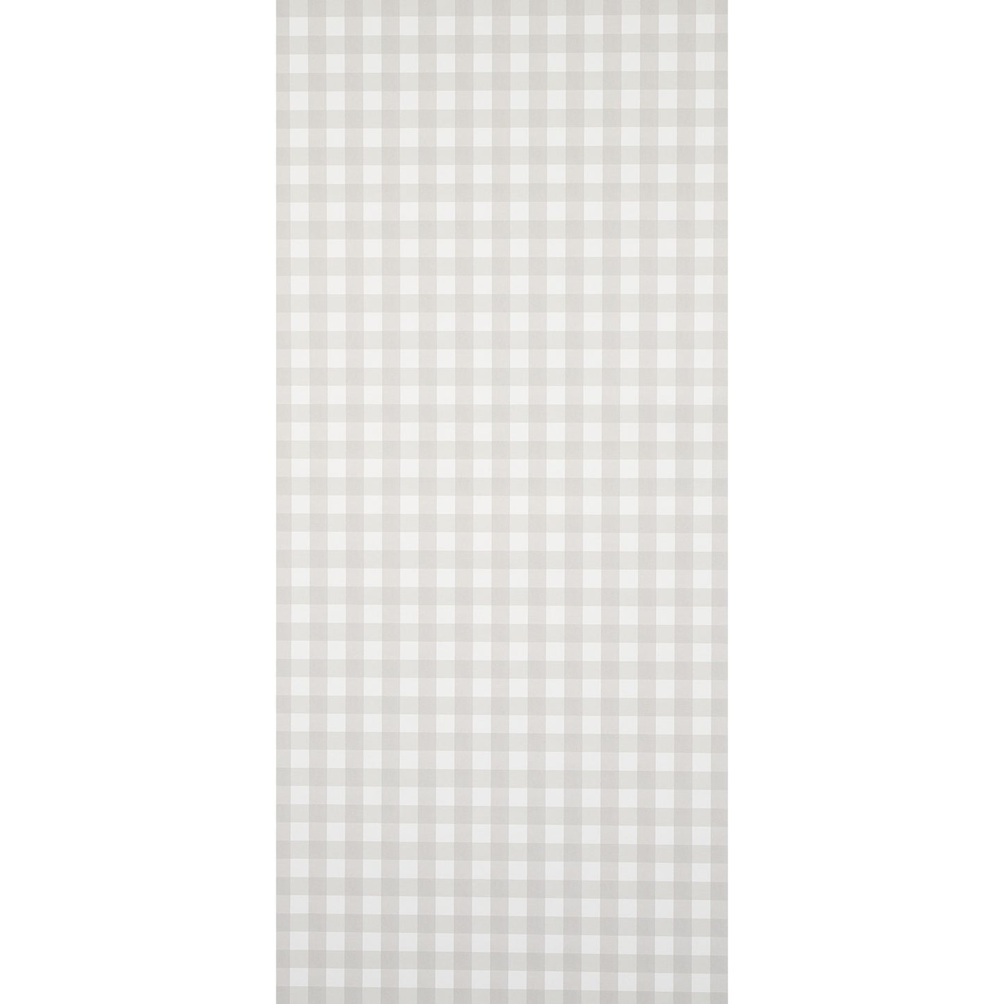 Beige and white gingham check on a tall rectangular panel, classic cottage fabric/wallpaper style.