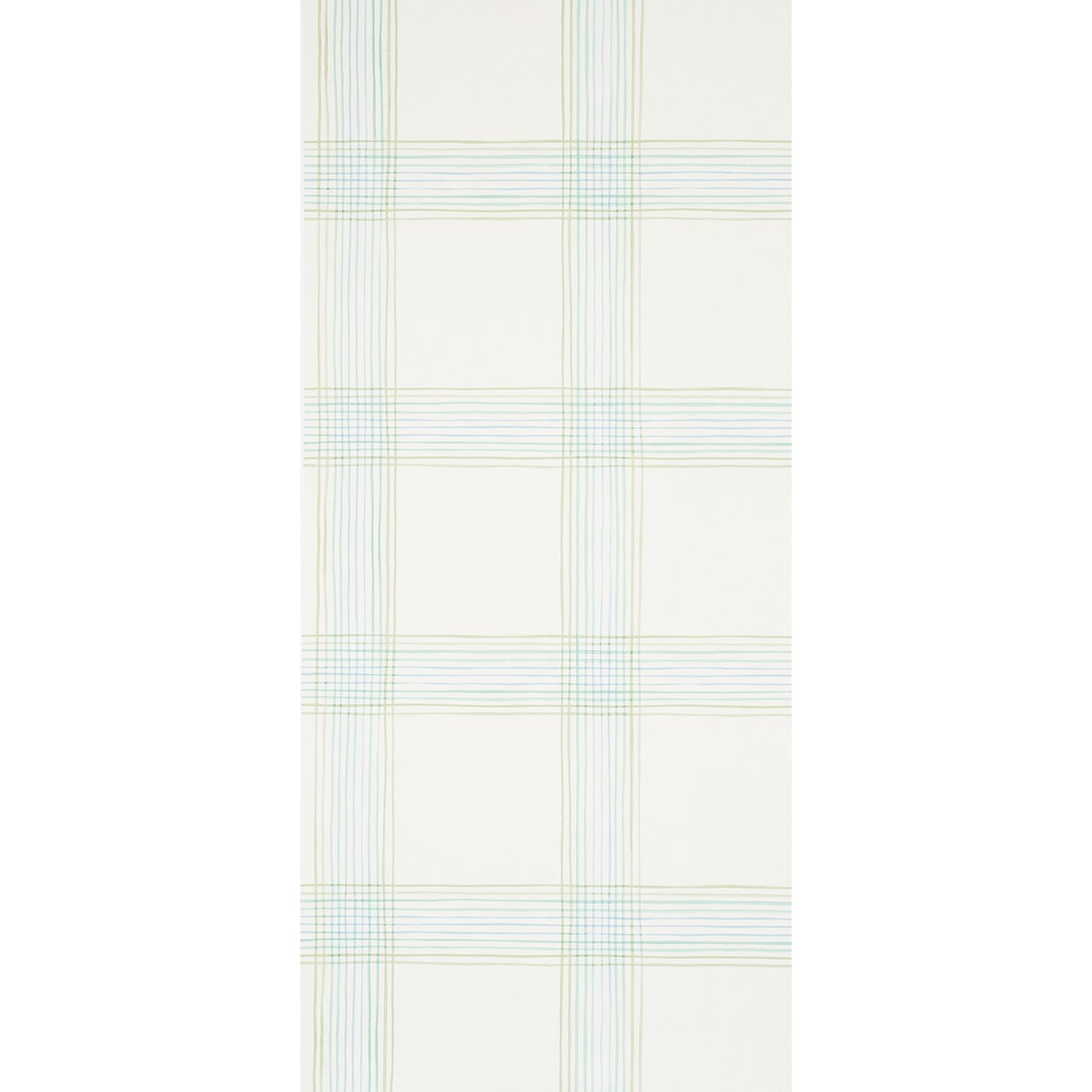 SCHUMACHER WALLCOVERING  PLAID WALLCOVERINGS MINERVA PLAID   PEACOCK   - 5012370