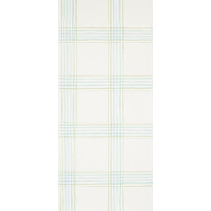 SCHUMACHER WALLCOVERING  PLAID WALLCOVERINGS MINERVA PLAID   PEACOCK   - 5012370