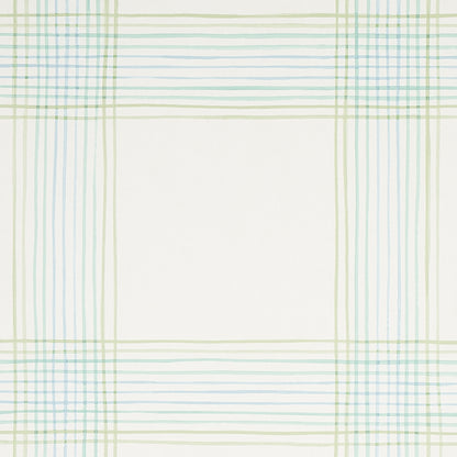 SCHUMACHER WALLCOVERING  PLAID WALLCOVERINGS MINERVA PLAID   PEACOCK   - 5012370