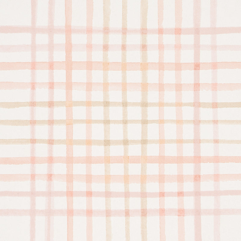 SCHUMACHER  PLAID WALLCOVERINGS MINERVA PLAID   PINK   - 5012372