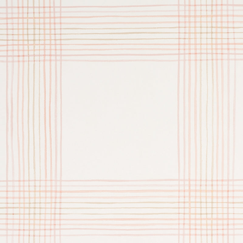 SCHUMACHER  PLAID WALLCOVERINGS MINERVA PLAID   PINK   - 5012372