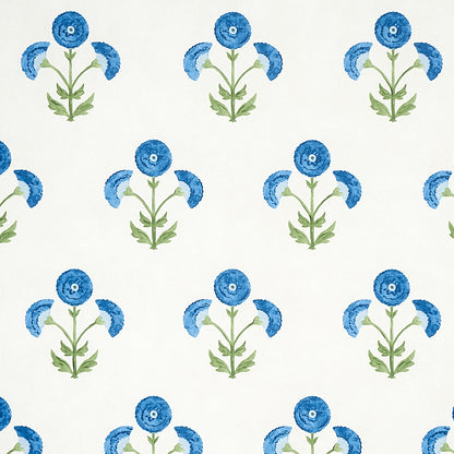 SCHUMACHER WALLCOVERING  PERENNIAL FAVORITES SARANDA FLOWER   ROYAL   - 5012412