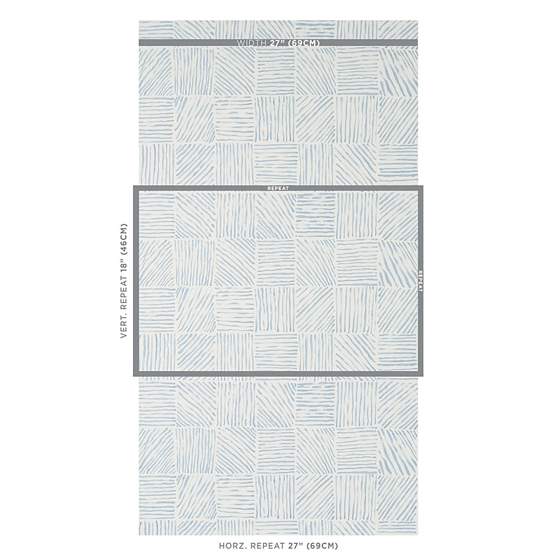 SCHUMACHER  CAROLINE Z HURLEY KATAMA   BLUE ON IVORY   - 5012421