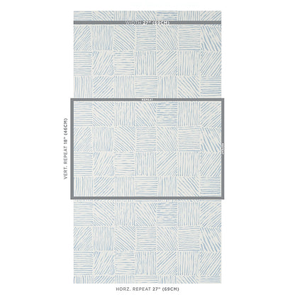 SCHUMACHER  CAROLINE Z HURLEY KATAMA   BLUE ON IVORY   - 5012421