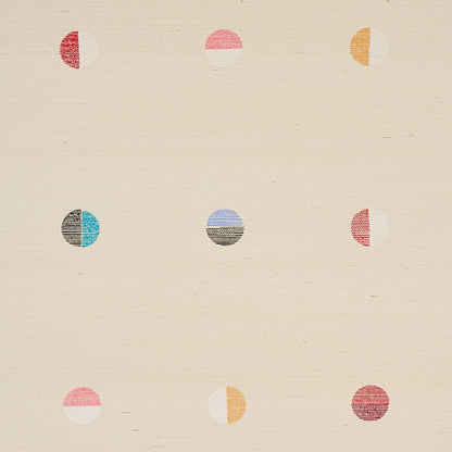 SCHUMACHER WALLCOVERING  CAROLINE Z HURLEY JOSHUA TREE HAND PRINTED SISAL   MULTI ON IVORY   - 5012440