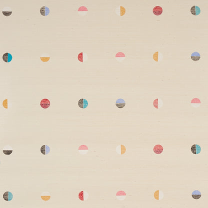 SCHUMACHER WALLCOVERING  CAROLINE Z HURLEY JOSHUA TREE HAND PRINTED SISAL   MULTI ON IVORY   - 5012440