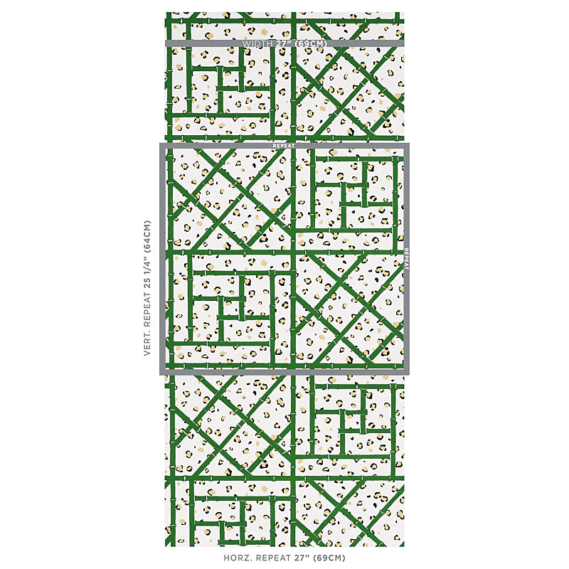 SCHUMACHER  CRISTINA BUCKLEY FANCY BEAST   SAFARI GREEN,IVORY   - 5012560