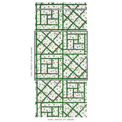 SCHUMACHER  CRISTINA BUCKLEY FANCY BEAST   SAFARI GREEN,IVORY   - 5012560