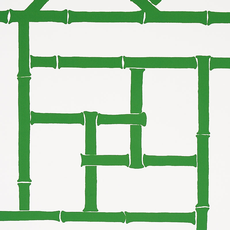 SCHUMACHER WALLCOVERING  CRISTINA BUCKLEY TRELLIS   SAFARI GREEN   - 5012571