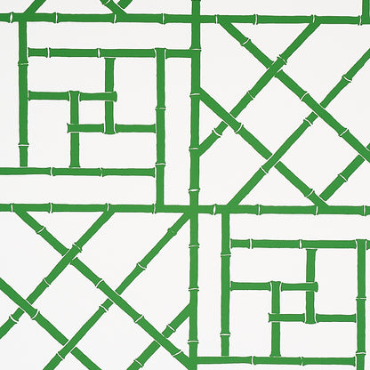 SCHUMACHER WALLCOVERING  CRISTINA BUCKLEY TRELLIS   SAFARI GREEN   - 5012571