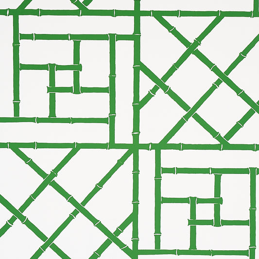 SCHUMACHER WALLCOVERING  CRISTINA BUCKLEY TRELLIS   SAFARI GREEN   - 5012571