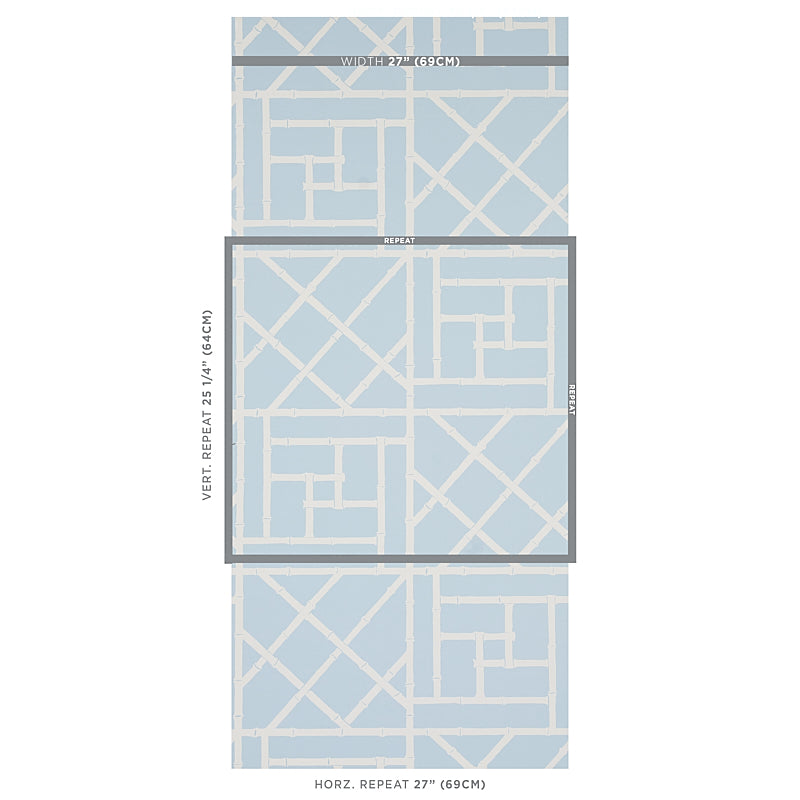 SCHUMACHER  CRISTINA BUCKLEY TRELLIS   SKY BLUE   - 5012573