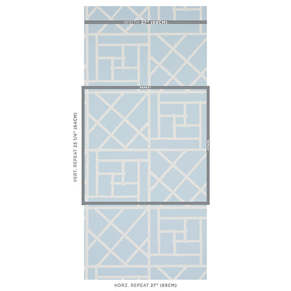 SCHUMACHER  CRISTINA BUCKLEY TRELLIS   SKY BLUE   - 5012573