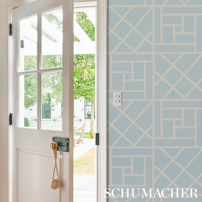 SCHUMACHER  CRISTINA BUCKLEY TRELLIS   SKY BLUE   - 5012573