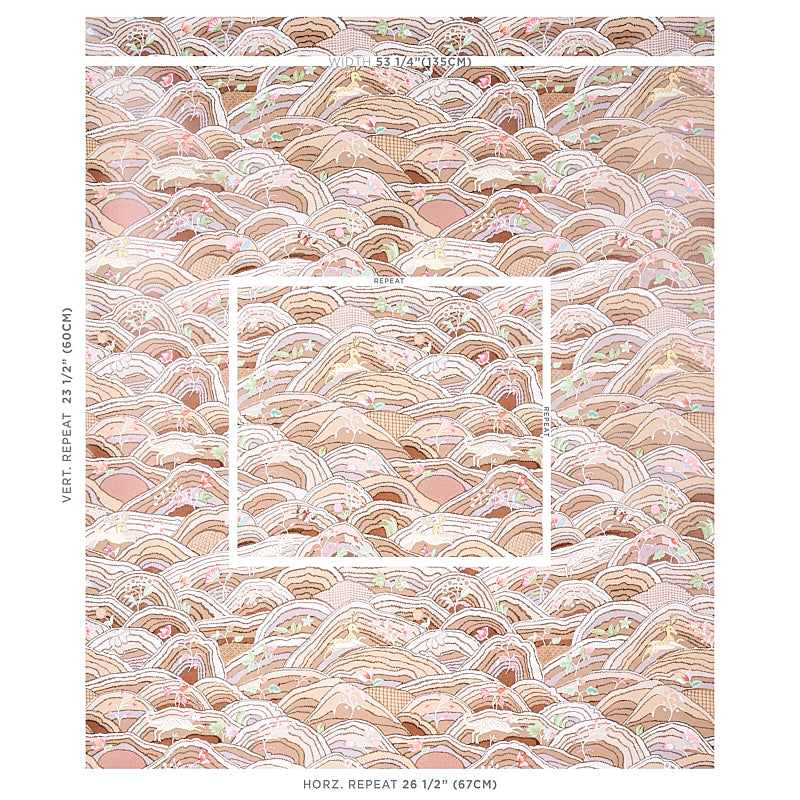 SCHUMACHER  FLIGHT OF FANCY ROLLING HILLS   MOCHA , NEUTRAL   - 5012630