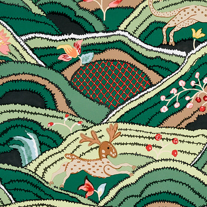 SCHUMACHER WALLCOVERING  FLIGHT OF FANCY ROLLING HILLS   GREEN   - 5012631