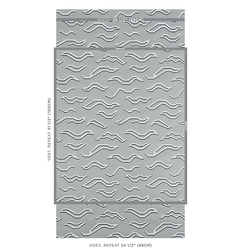 Gray sisal mineral mat with a subtle woven texture across the surface.