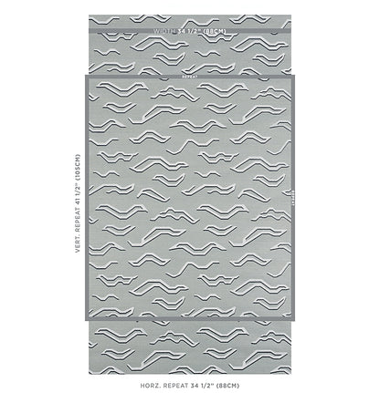 Gray sisal mineral mat with a subtle woven texture across the surface.